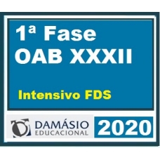 1ª Fase OAB XXXII – Intensivo FDS -DAMÁSIO 2020.1