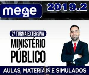 2ª Turma Extensiva de Ministério Público Estadual Mege 2019.2