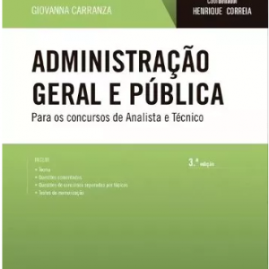 Administração Geral E Pública -tribunais E Mpu – 3ªed 2016