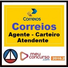 CURSO PARA CONCURSO CORREIOS AGENTE ATENDENTE CARTEIRO OPERADOR TRIAGEM TRANSBORDO MEU CONCURSO 2016