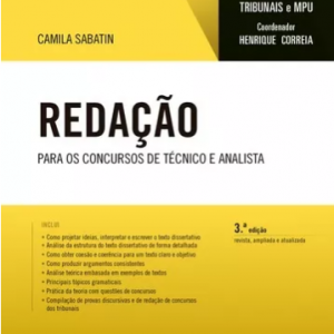 Redação – Para Técnico E Analista – Tribunais E Mpu – 2017