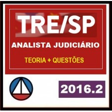 CURSO PARA CONCURSO TRE SP ANALISTA JUDICIÁRIO JUDICIÁRIA TEORIA E RESOLUÇÃO DE QUESTÕES CERS 2016