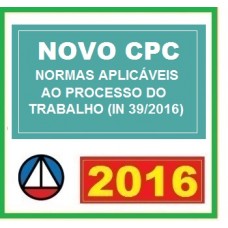 CURSO PARA CONCURSO NOVO CPC APLICíVEIS PROCESSO DO TRABALHO CERS 2016