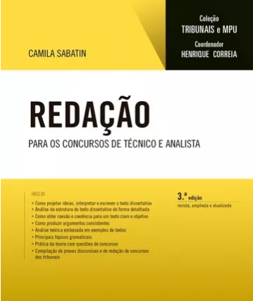 Redação – Para Técnico E Analista – Tribunais E Mpu – 2017