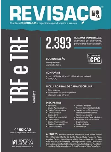 Revisaço Analista Do Trf E Tre 2393 Questões Comentadas 2017