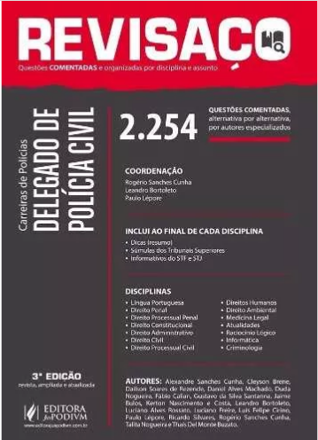 Revisaço Delegado Polícia Civil 2.254 Questões – Rogerio Sanches